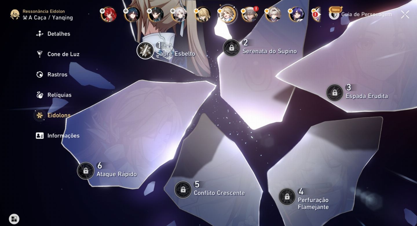Conta Genshin AR50 + Honkai Star Rail AR59 - SEM VINCULOS