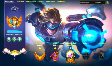 EZREAL ULTIMATE + 10 BAÚS HEXTEC [ CONTA GOLD COM MMR ALTÍSSIMO ] + [TROCA NICK]