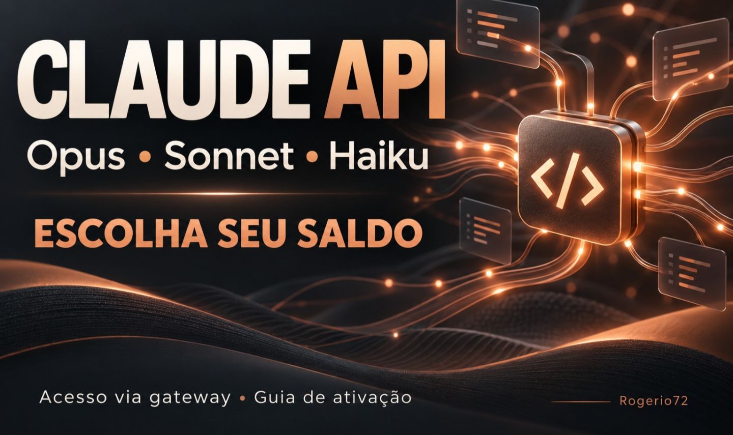 Claude API Key - Opus, Sonnet e Haiku | Saldo de 10 a 1000 USD