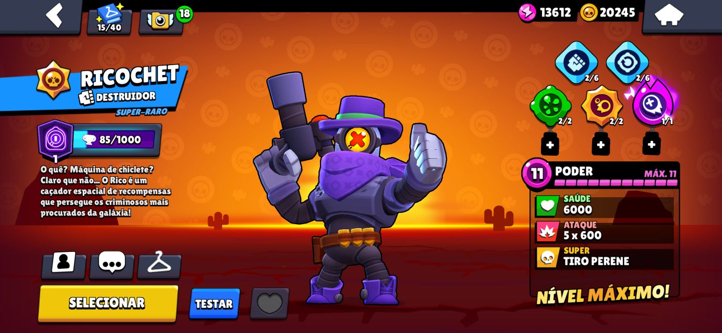 CONTA DE BRAWL STARS RARA (2019)