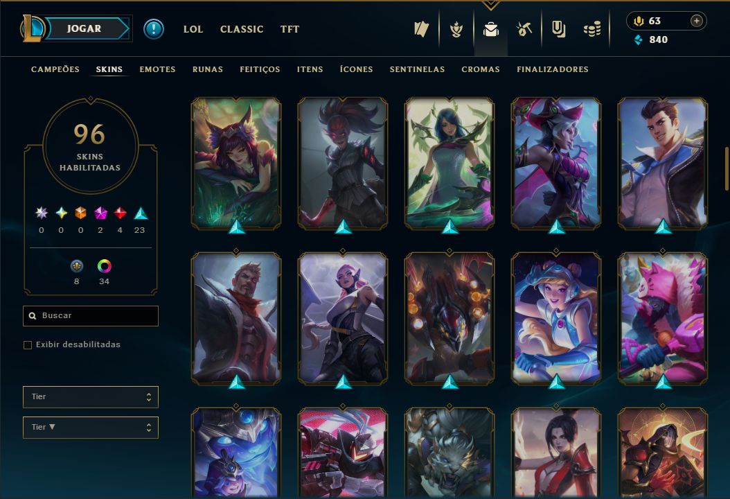 LENDÁRIA LEE SIN PUNHOS DIVINOS + [100 SKINS HABILITADAS] + PLATINA 1 SOLO/FLEX