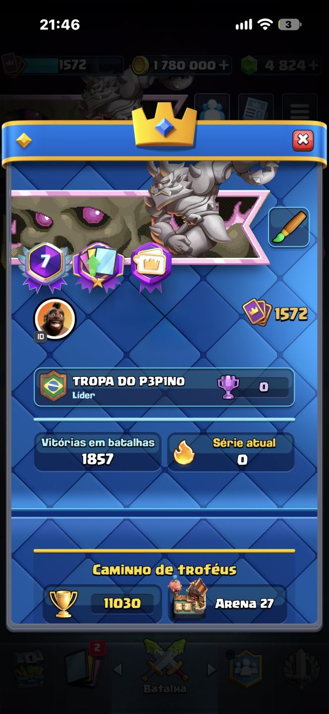 CONTA CLASH ROYALE | 11.030 TROFÉUS MÁX | 7 ANOS DE JOGO