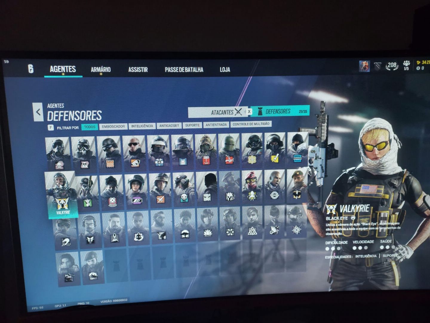 Conta R6 - 1x dima, skins, full acesso e pronta para jogar!
