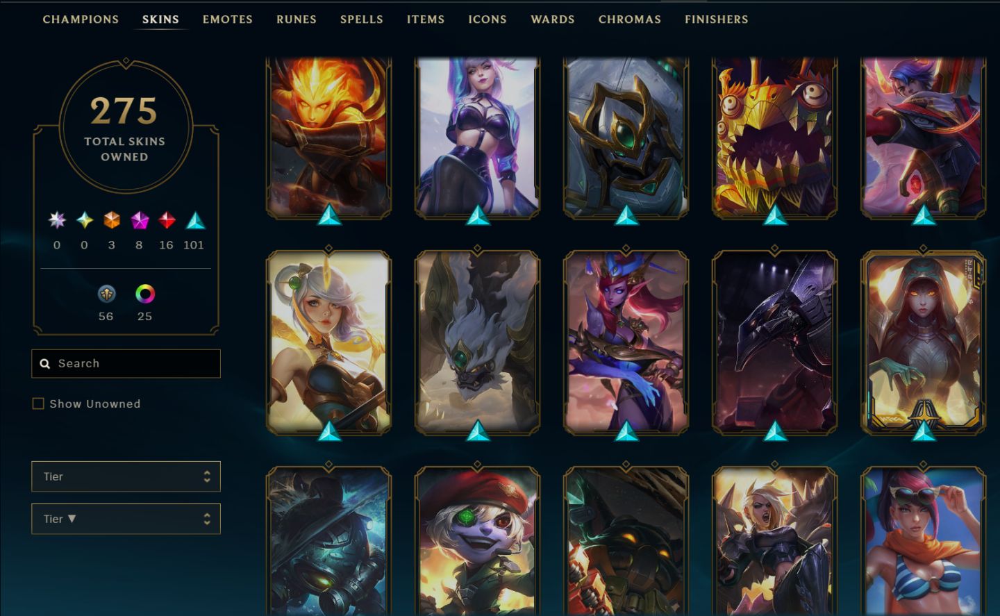 Prata - mmr de Platina - lv292 - 3 skin ultimate, 10 anos de conta