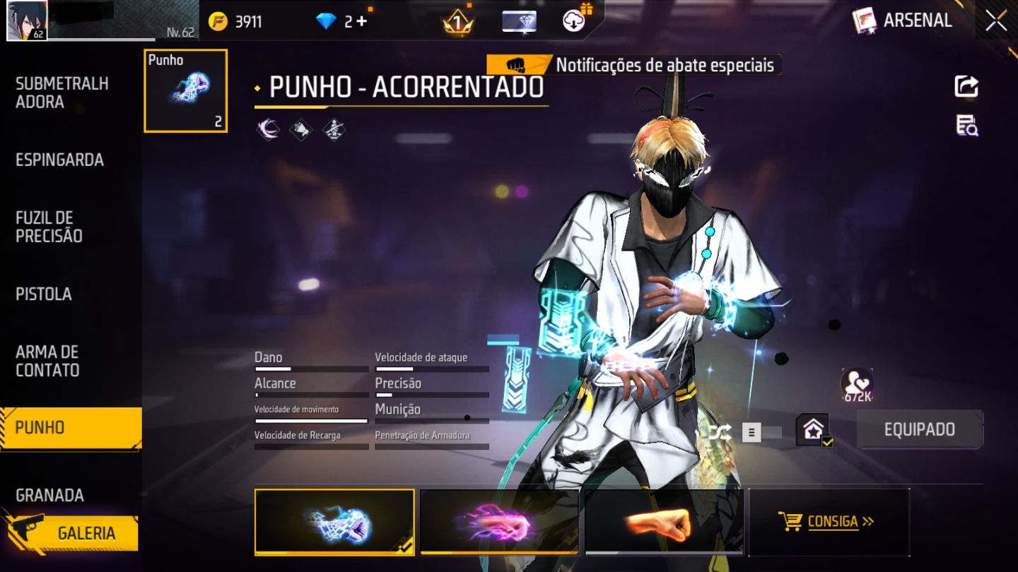 PRIME 5 | UMP E XM8 ATT 1X VEL | 2 ARMAS EVOLUTIVAS | 2 PUNHOS | ANGELICAIS