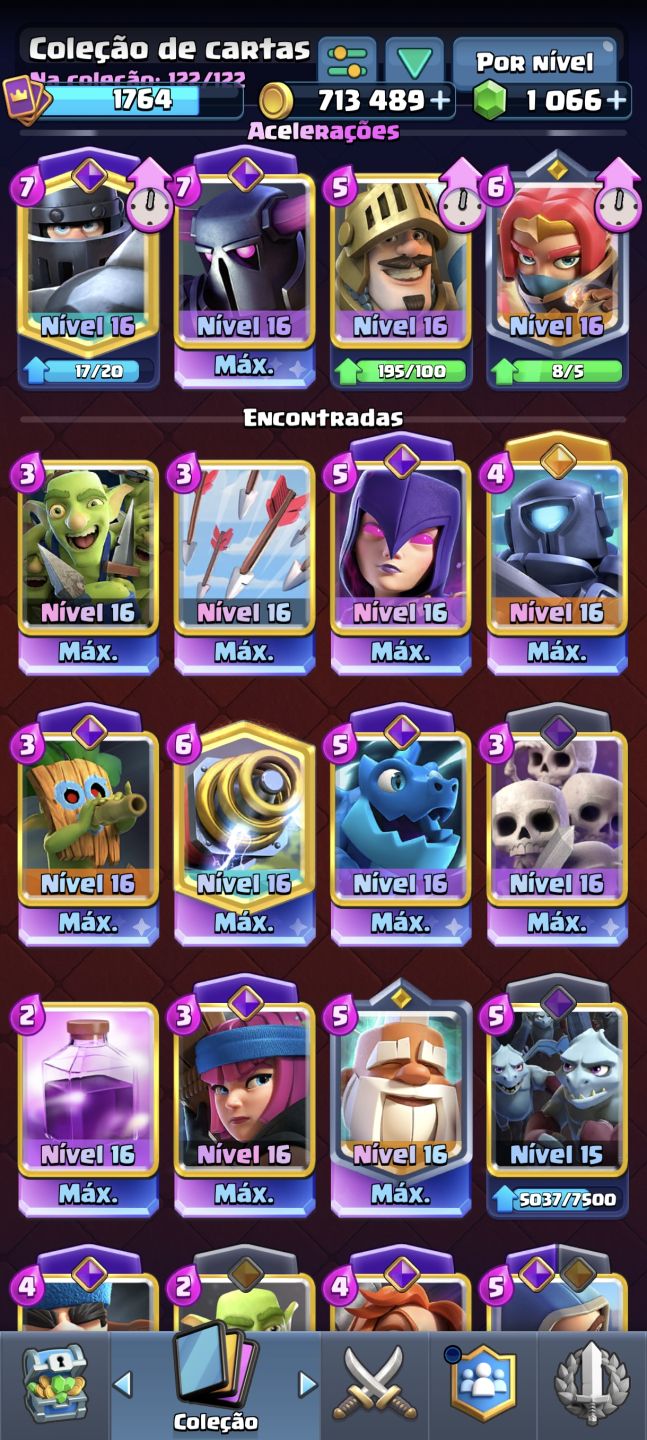 CONTA CLASH ROYALE 5 ANOS | 13K TROFÉUS | 22 EVOS | +700K OURO