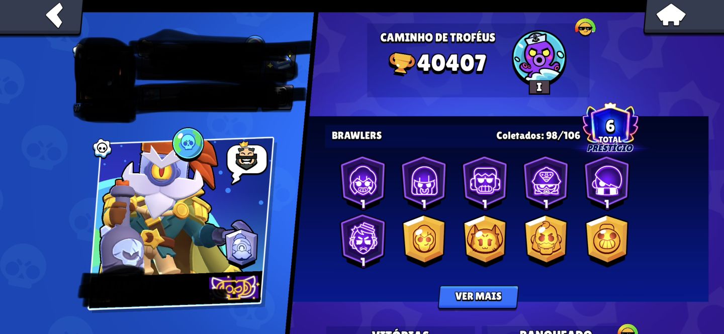 Conta de Brawl Stars é Clash Royale