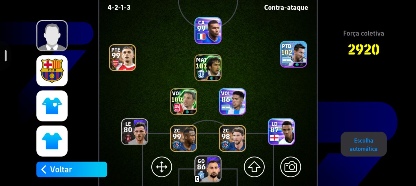 Conta de efootball Van bommel e del pierro
