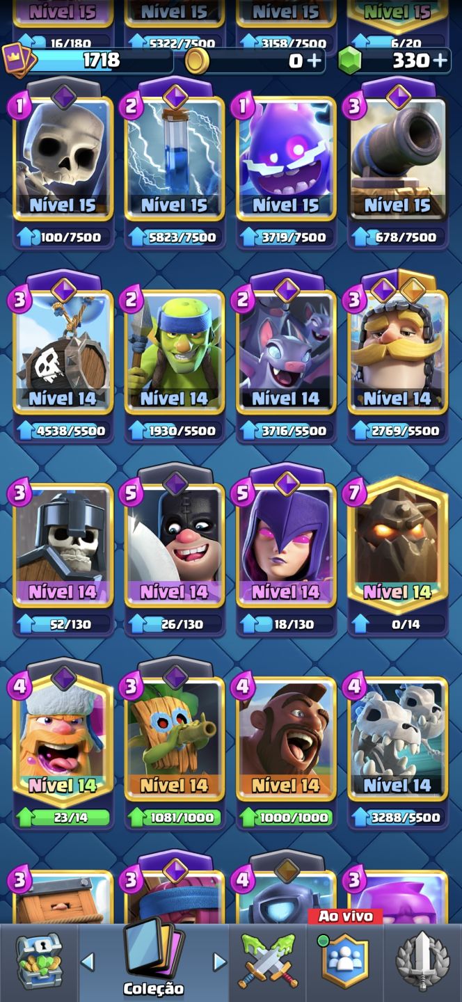 Conta OP de Clash Royale 13000 troféus 7 anos