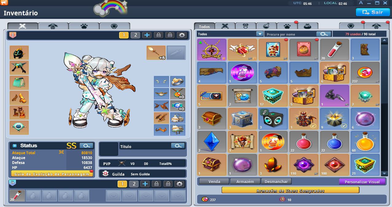 GRAND CHASE CLASSIC FULL 90 + DESPERTAR 24 CHAR
