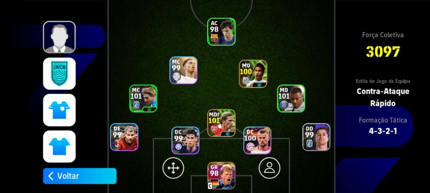 Conta efootbal mobile (olhe a descrição)