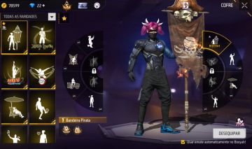 Conta free fire 2019 com bandeirão