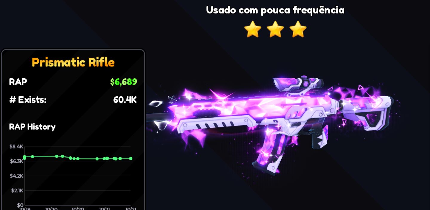 Hypershot Mythics ( 0.5% de chance de drop) Mais barato aqui.