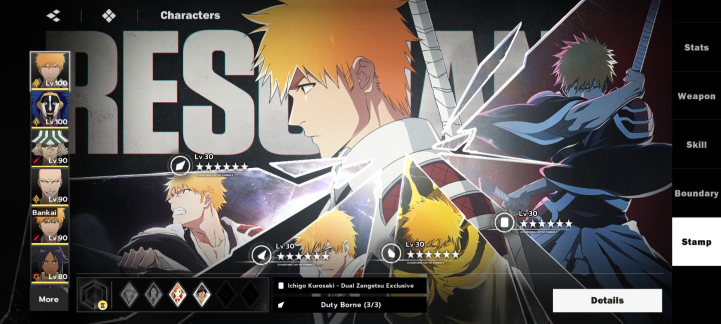 Bleach Soul Resonance | Ichigo True Shikai B1 + Mayuri + 63K Jades | Android