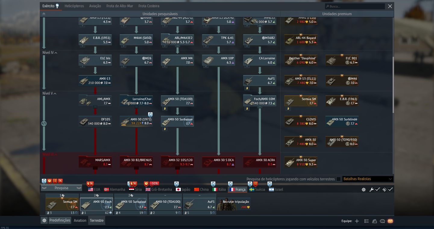 CONTA WAR THUNDER TOP TIER: URRS, UK, ISRAEL, MID TIER: EUA, ALEMANHA, FRANÇA.