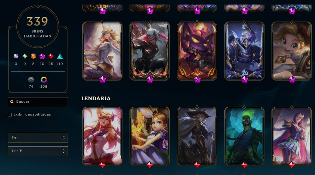 CONTA LVL 538 - DIAMANTE - TOP 20 KALISTA BR - 136 EM - 4612 EL