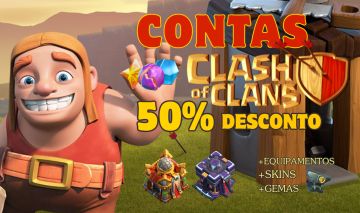 Contas Clash of Clans - (CV15 / CV16) +equipamentos +Skins