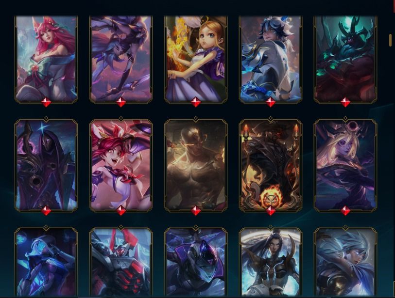 Conta platina com muita skin top