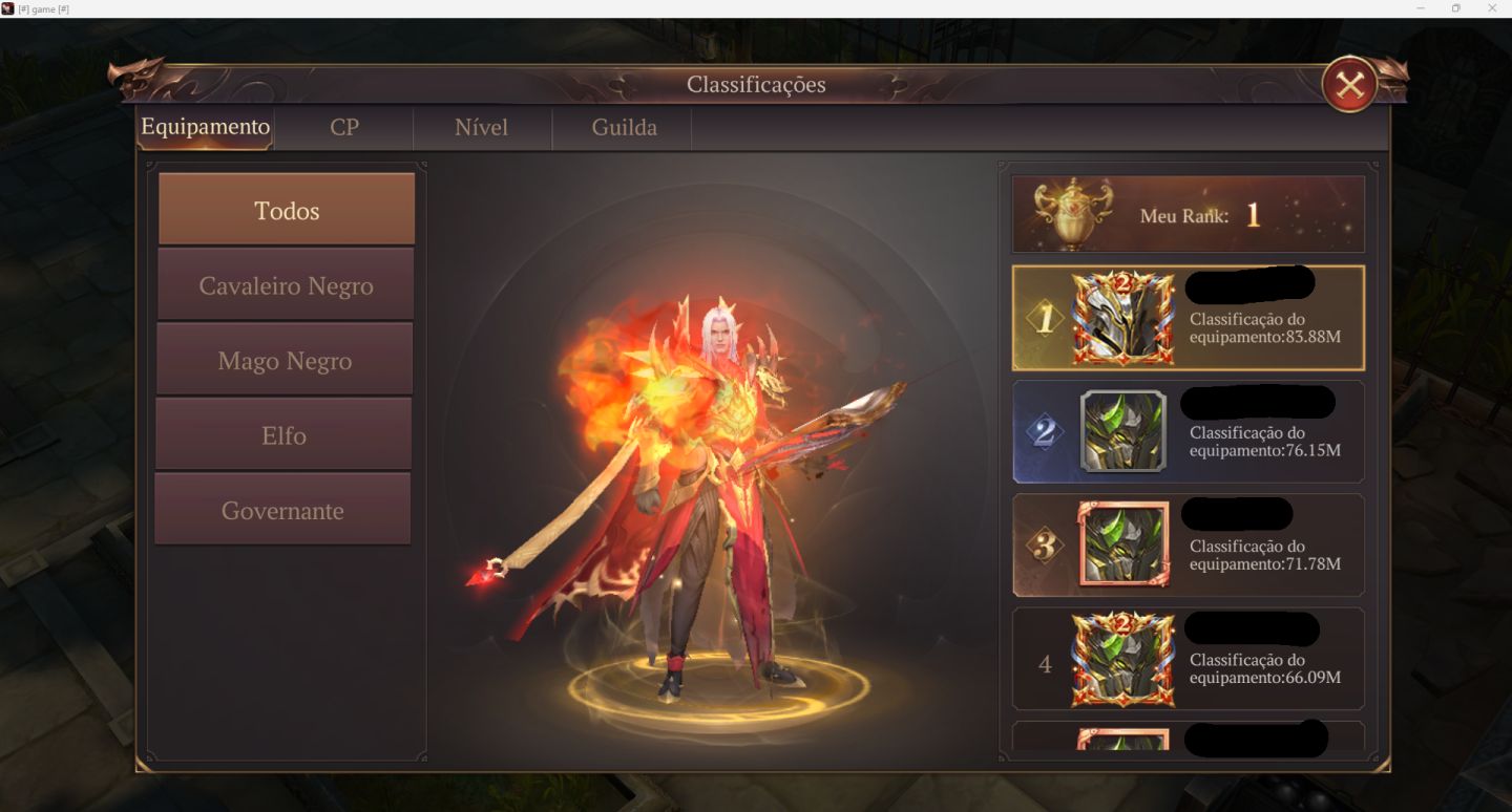 MU DARK EPOCH - DARK LORD FOR - CP 3.700B TOP 1 SERVIDOR