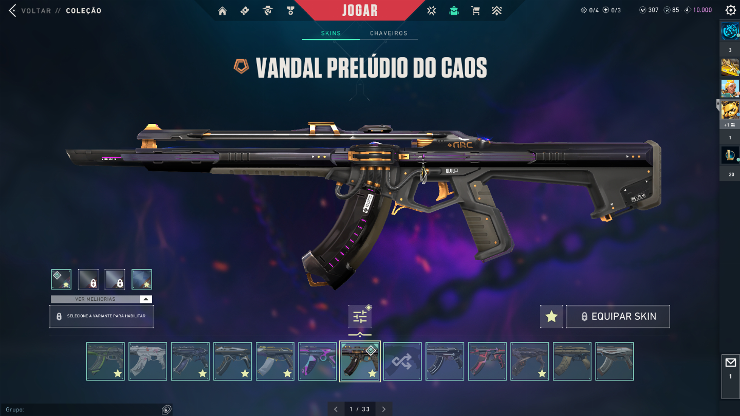 CONTA +50 FACAS, FULL SKIN, RADIANTE TODOS EP, +10K GASTOS