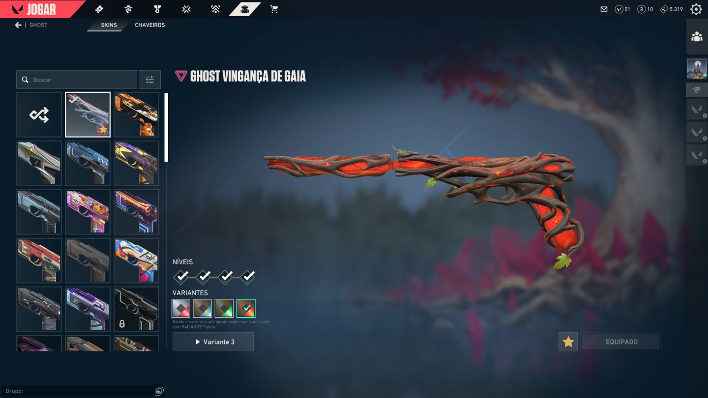 Conta Valorant, Peek ELO IMT, SKINS de todas armas e mais de 10 passes
