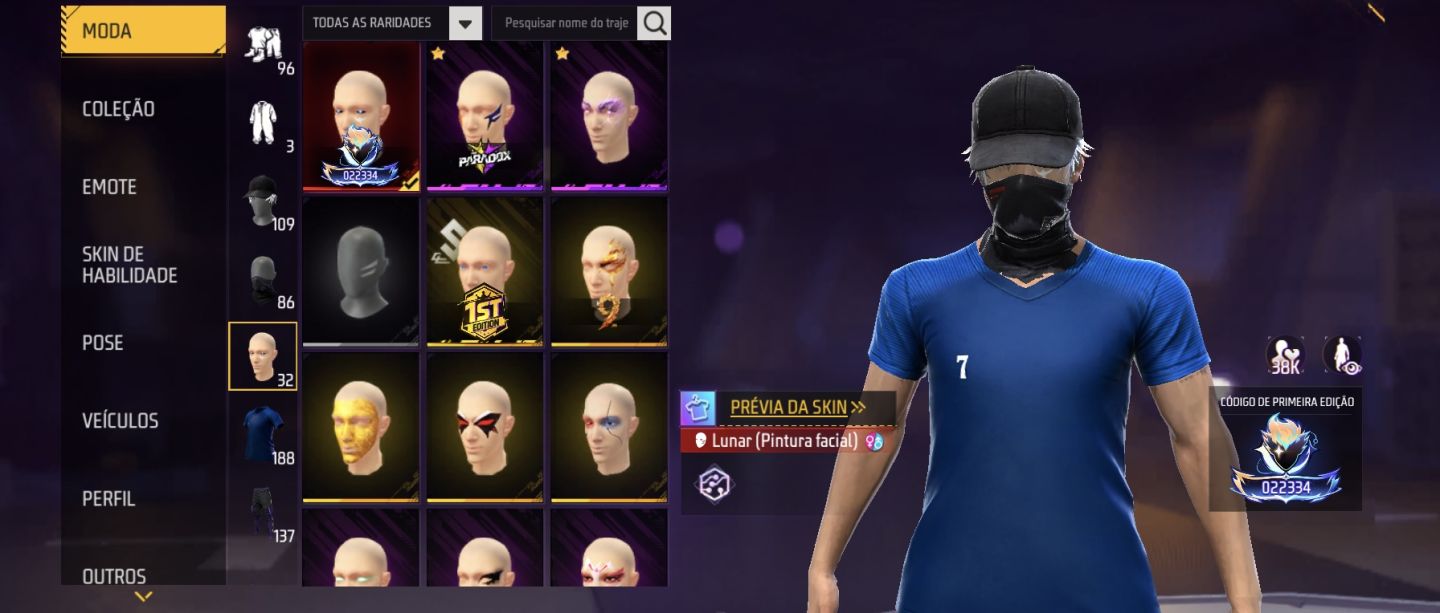Conta Free Fire prime 6