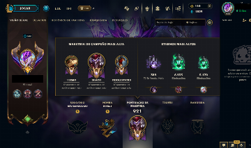 CONTA LOL COM 839 SKINS / CONTA DE 2014 / FULL ACESSO