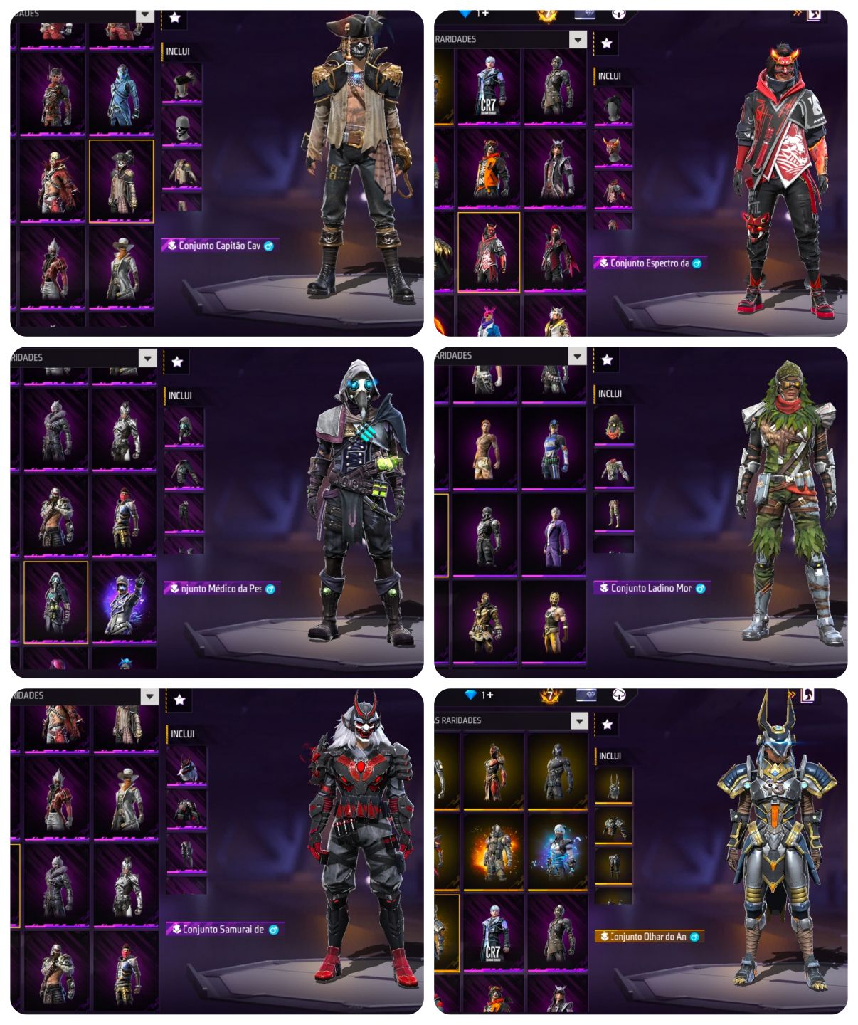 Conta Free Fire OG | Passe 1 Sakura + Angelical + Punho ICE + 15 OLD Incubadoras