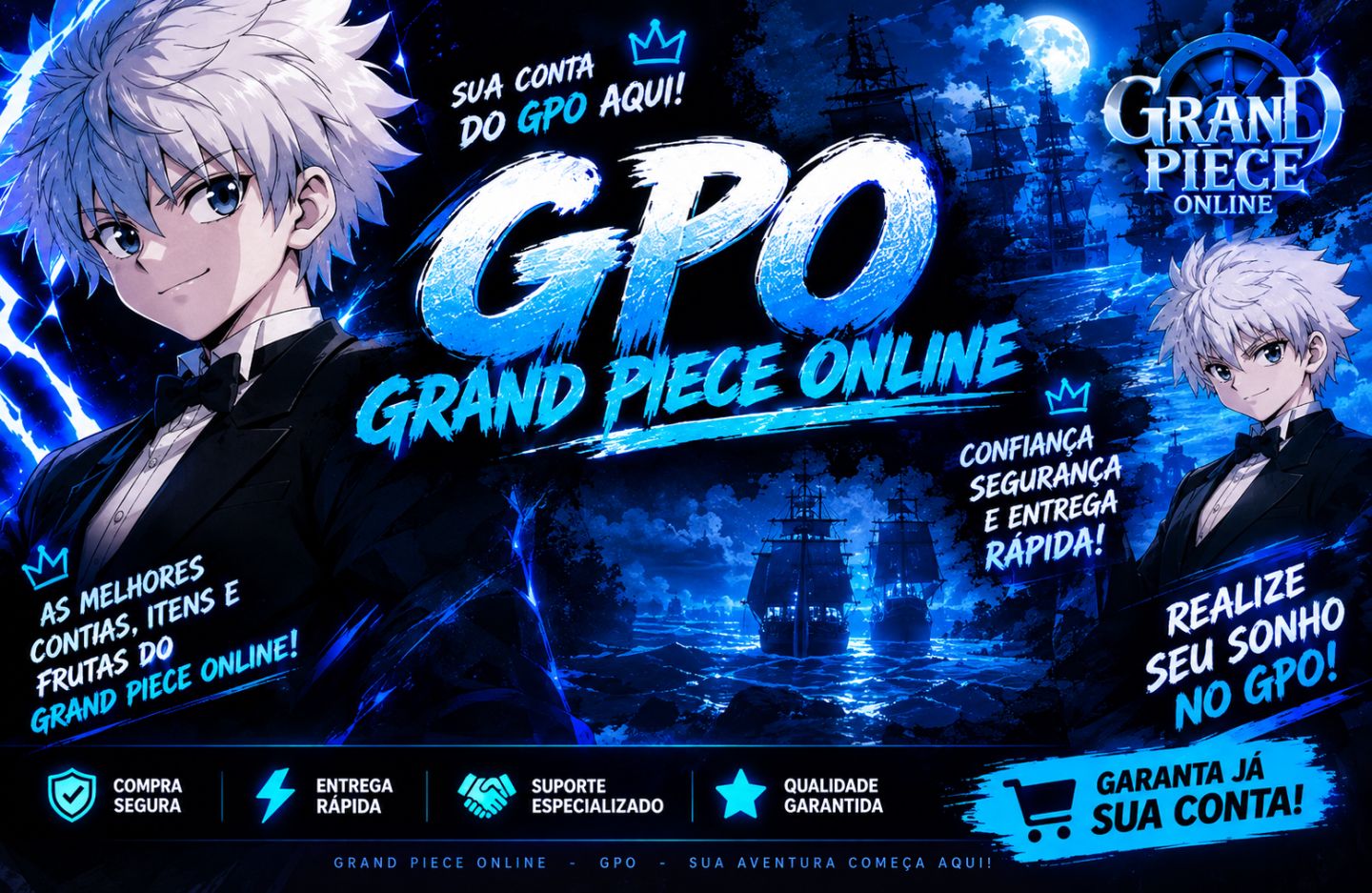 [Melhores Preços] Grand Piece Online-GPO | Contas | ITENS | ASE | BAÚ | FRUTAS