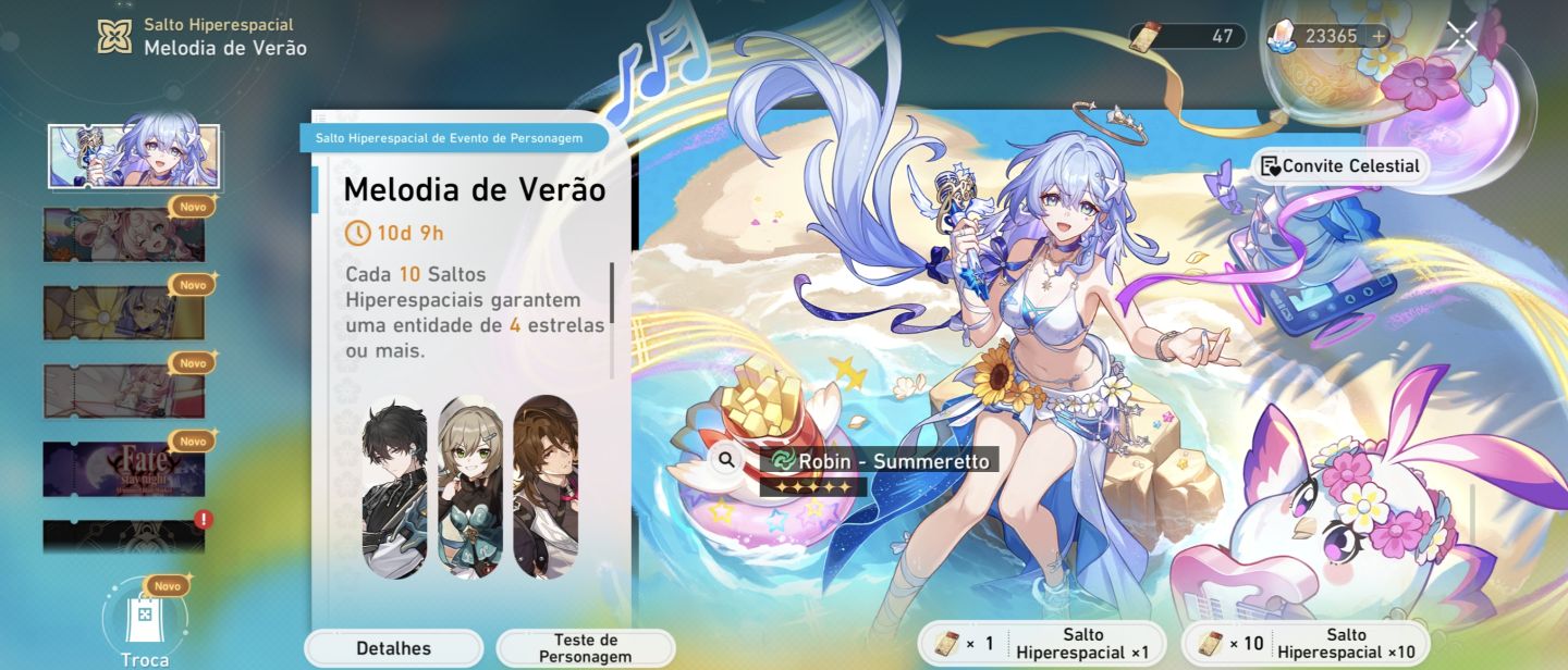 Castorice E6S1, Evernight E2S1, Loba 999 E1S1, Archer E1(26 itens limitados)