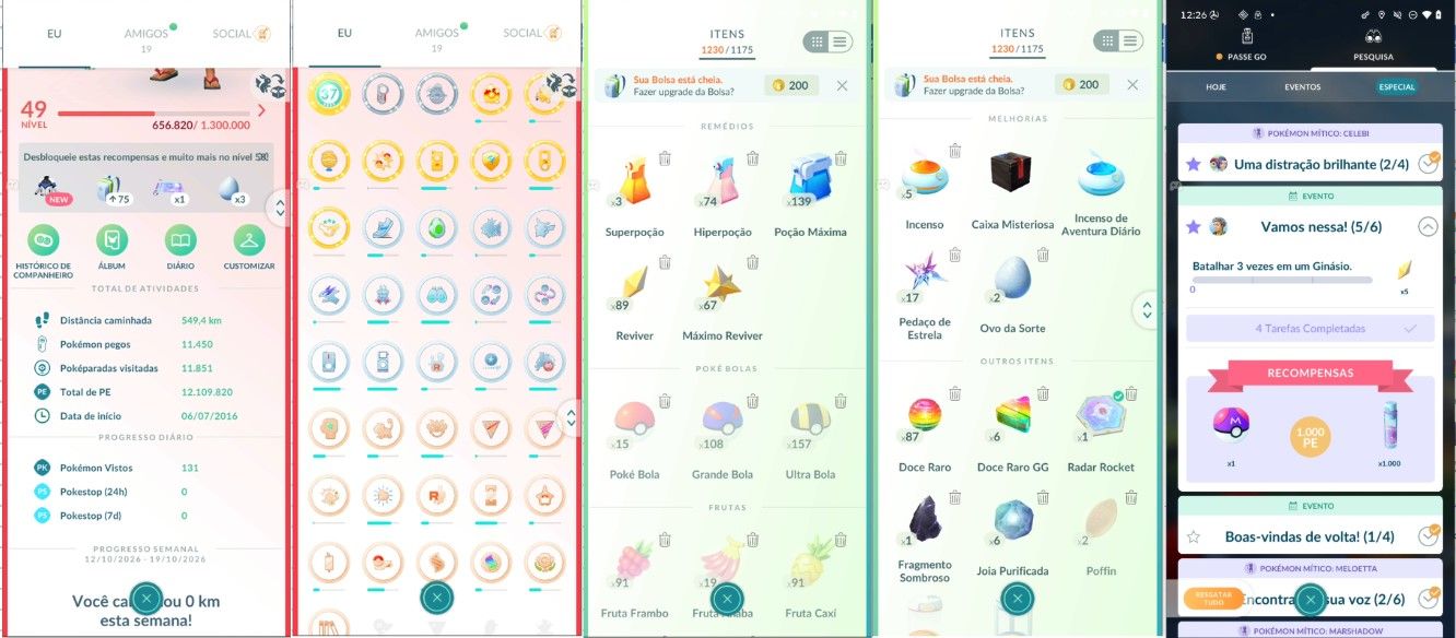 CONTA POKEMON GO LEVEL 49 | 130 LENDARIO | 77 BRILHANTE | 168 POKEMON IV 100