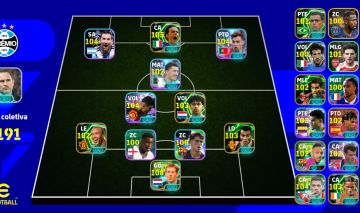 CONTA EFOOTBALL | van der sar 108 | MESSI 104 | NEYMAR | ELENCO INSANO