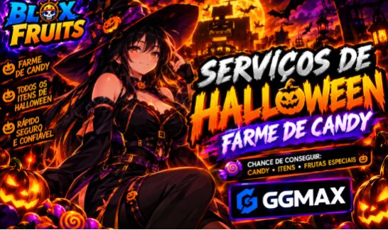 ((HALLOWEEN)) SERVIÇOS DE FARME DE CANDY NO BLOX FRUTIS