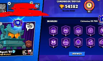 Conta Rara e muito Boa 55k de trofeus Brawl stars