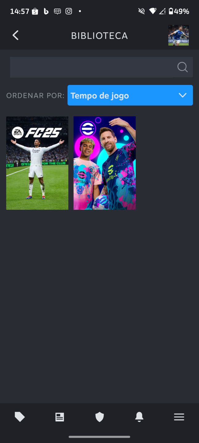 Conta steam com eafc 25 comprado