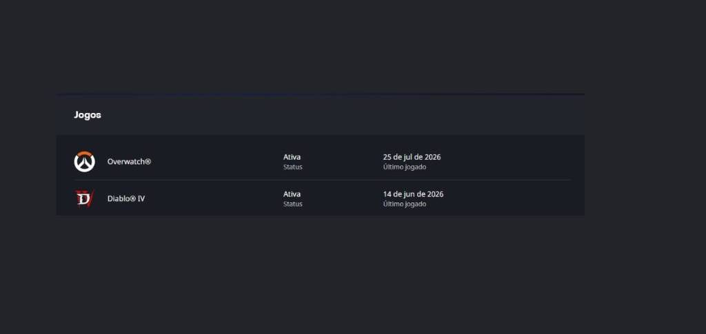 Conta Battle.net com Diablo IV e overwatch com adicionais leves