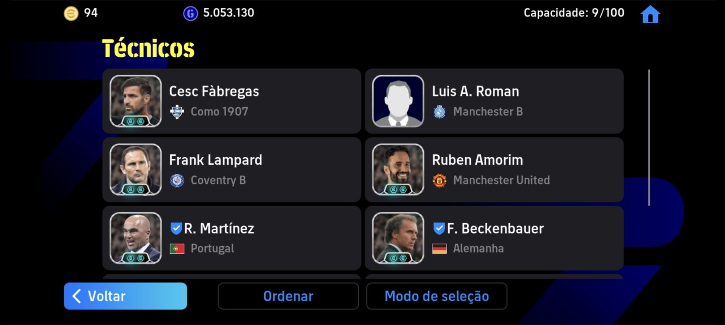 Conta de efootball