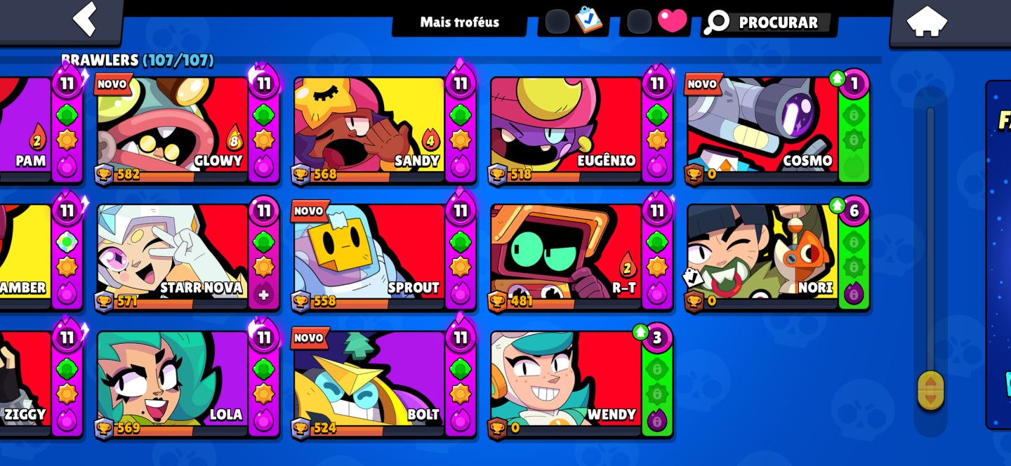 CONTA BRAWL STARS FULL | 100 HYPERCARGAS