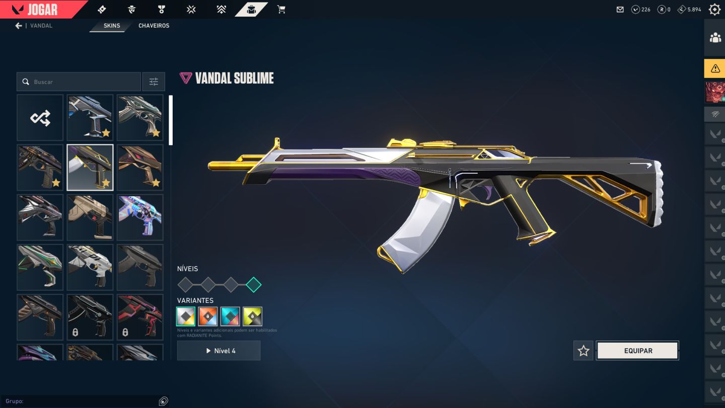 CONTA VALORANT NÍVEL 69 | 19 SKINS | VANDAL KURONAMI, PRELÚDIO DO CAOS, RGX ...