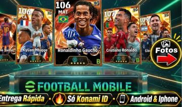 Contas de efotball com Messi nedved yamal haland cristiano Ronaldo mbappe etc