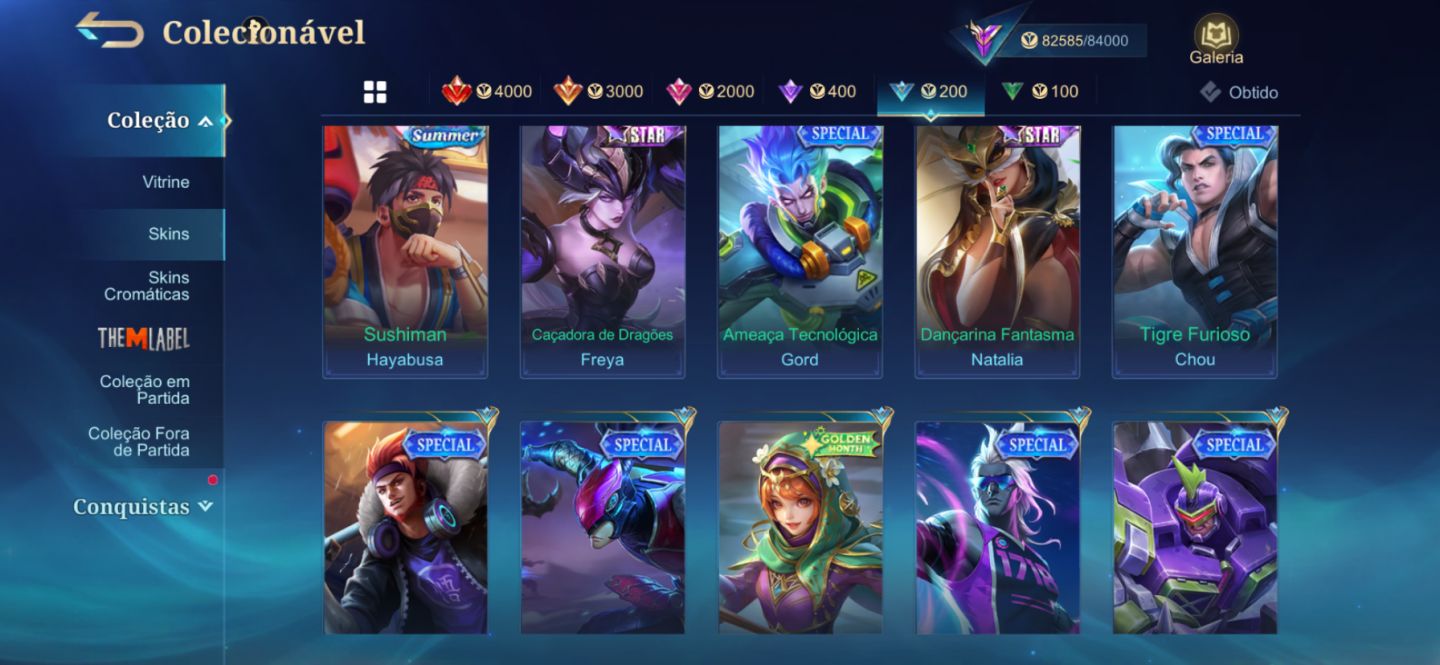 Mobile Legends conta main fanny