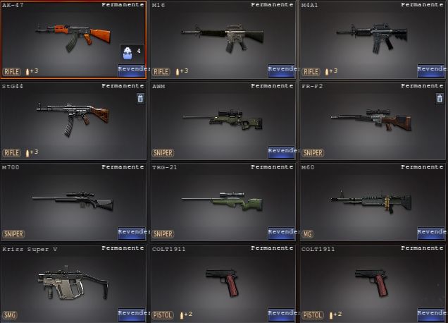 Conta crossfire com 7 vips