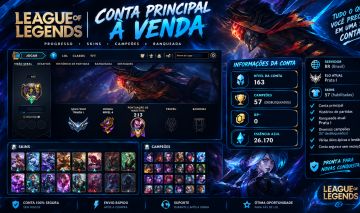 CONTA DE LOL NIVEL 163 ELO: PRATA