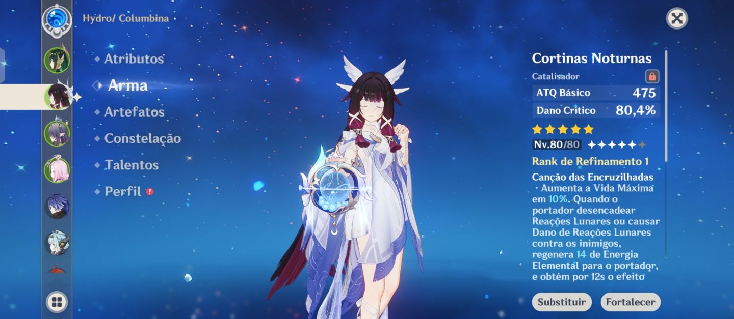 Columbina C3R1 + Times lunares muito bem investidos.