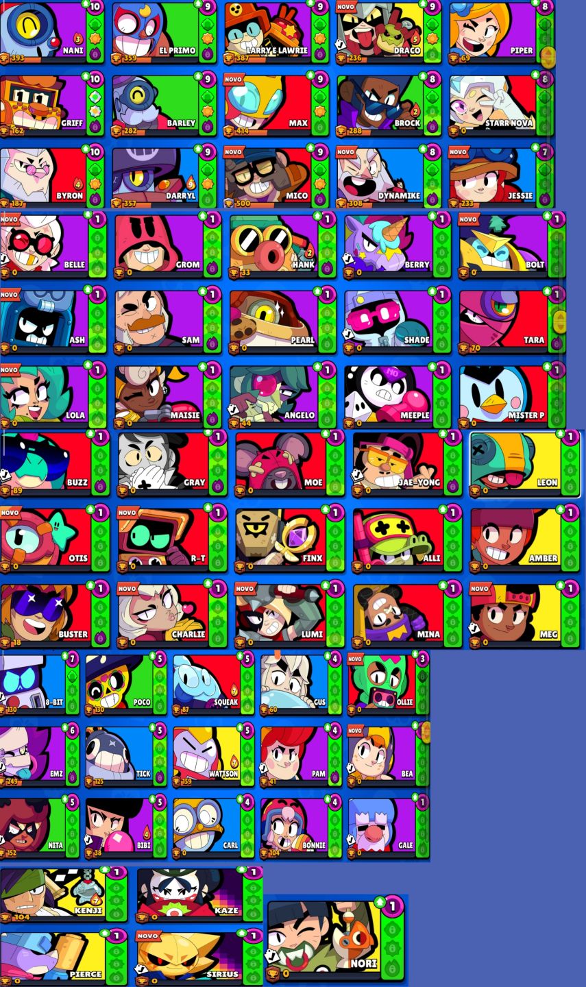 CONTA BRAWL STARS BARATA | BARATA| MUITOS RECURSOS | 272 SKINS | 40 HIPERCARGAS