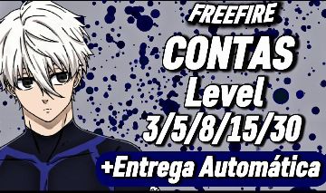 Contas Free Fire Lvl 3, 8, 15, 30 + Dimas (Google Br/India) Entrega automática!