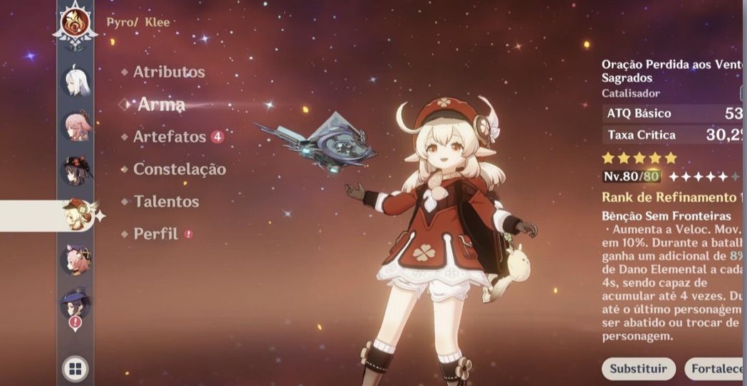 Conta Genshin Impact rank 55