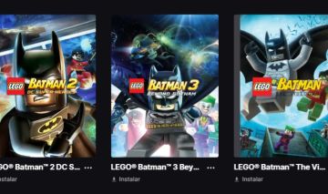 Conta Epic Games com LEGO Batman 1, 2 e 3