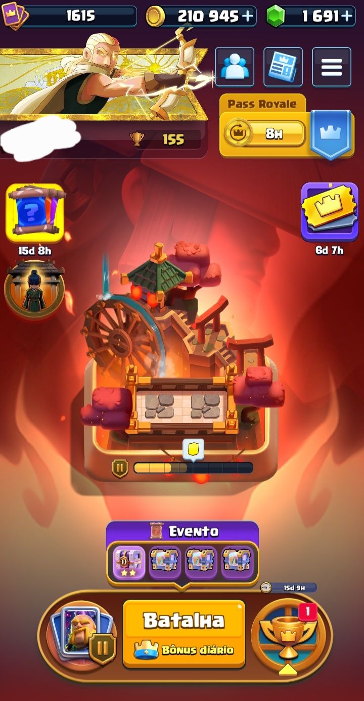 CONTA CLASH ROYALE - 14.000 TROFÉUS+, EVOS E HERÓIS