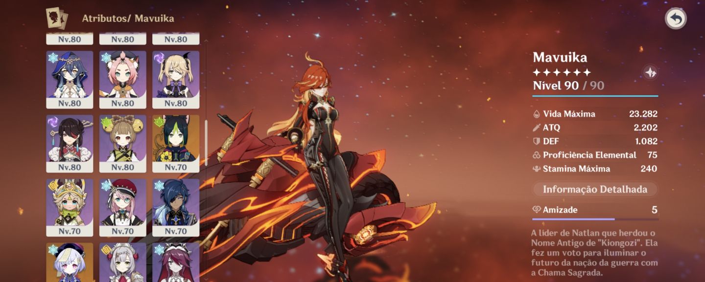 CONTA GENSHIN AR60 QUASE END GAME COM VARIOS PERSONAGENS METAS E ARMAS T5